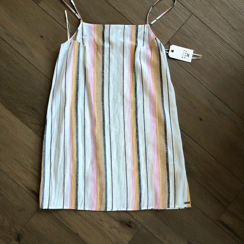 Billabong Striped Multicolor Dress Juniors Sz L